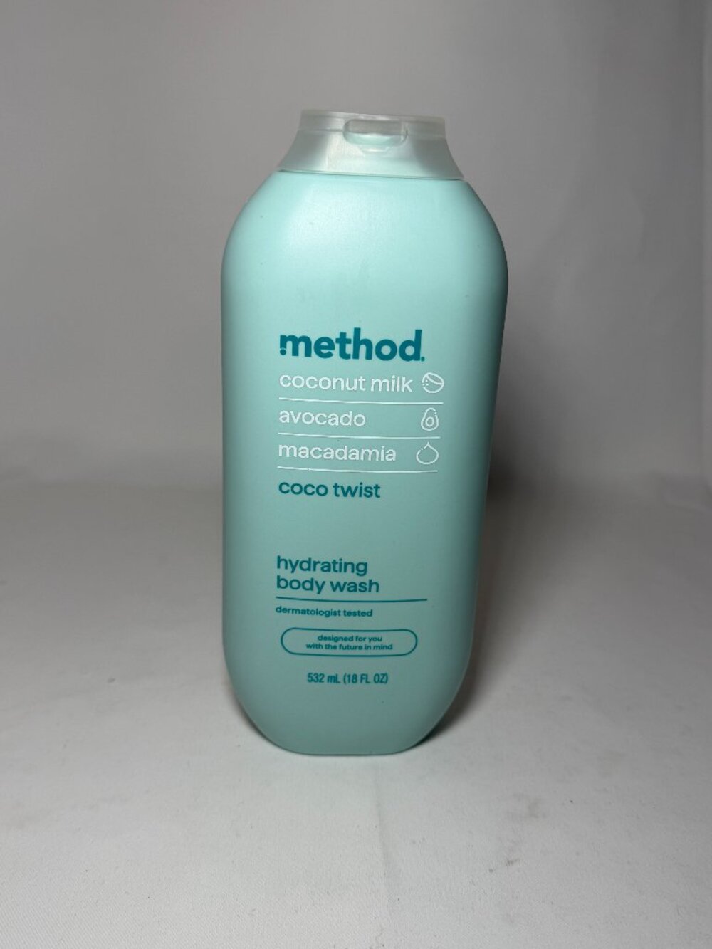 Method Coco Twist Hydrating Body Wash 18oz Coconut Milk Avocado Macadamia New